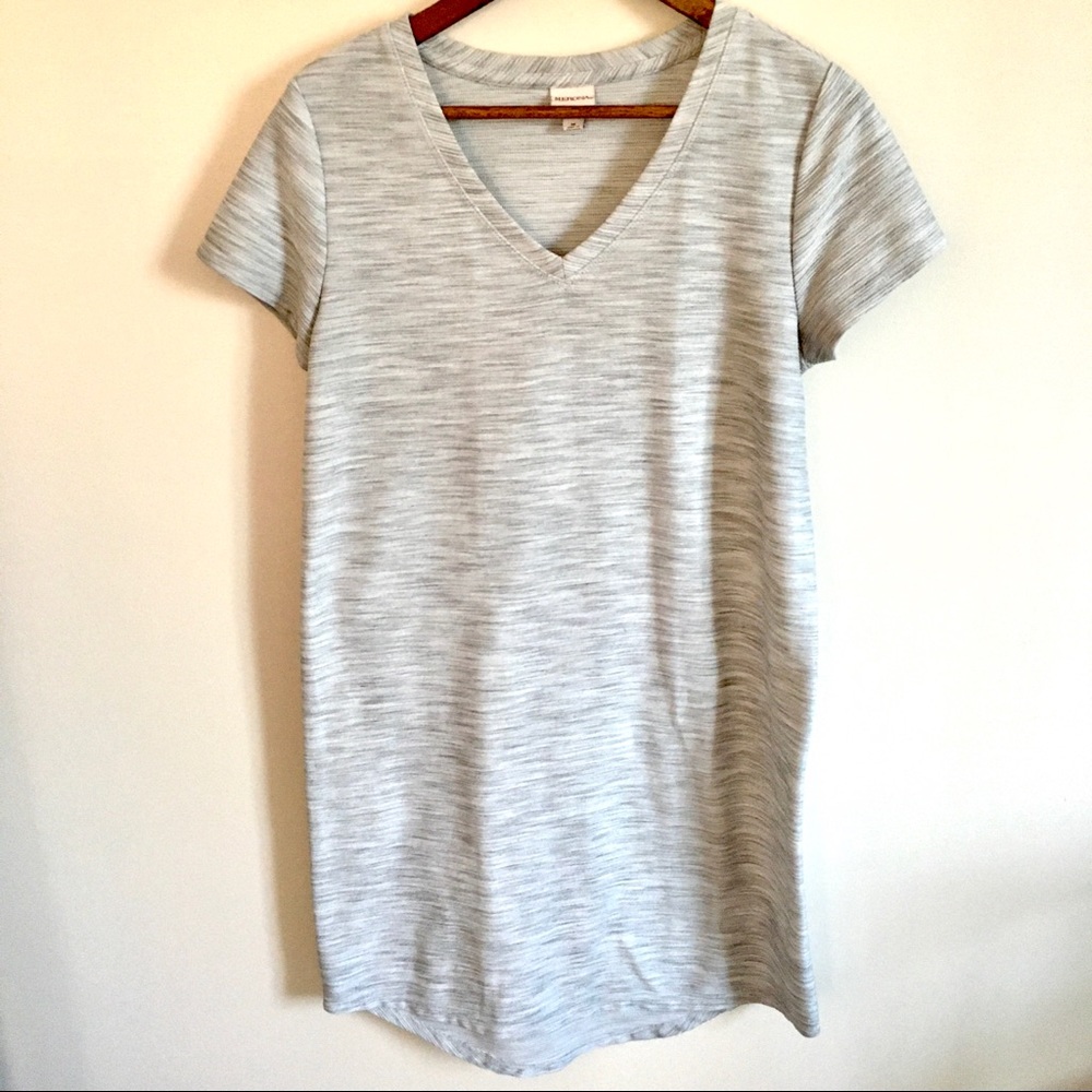 Cute Gray T-shirt Dress Size M